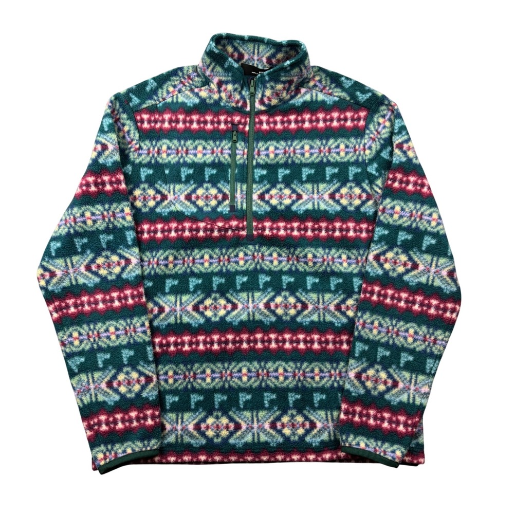 RLX Ralph Lauren Men Large Classic Fair Isle Pullover Fleece 1/4 Zip PGC Golf